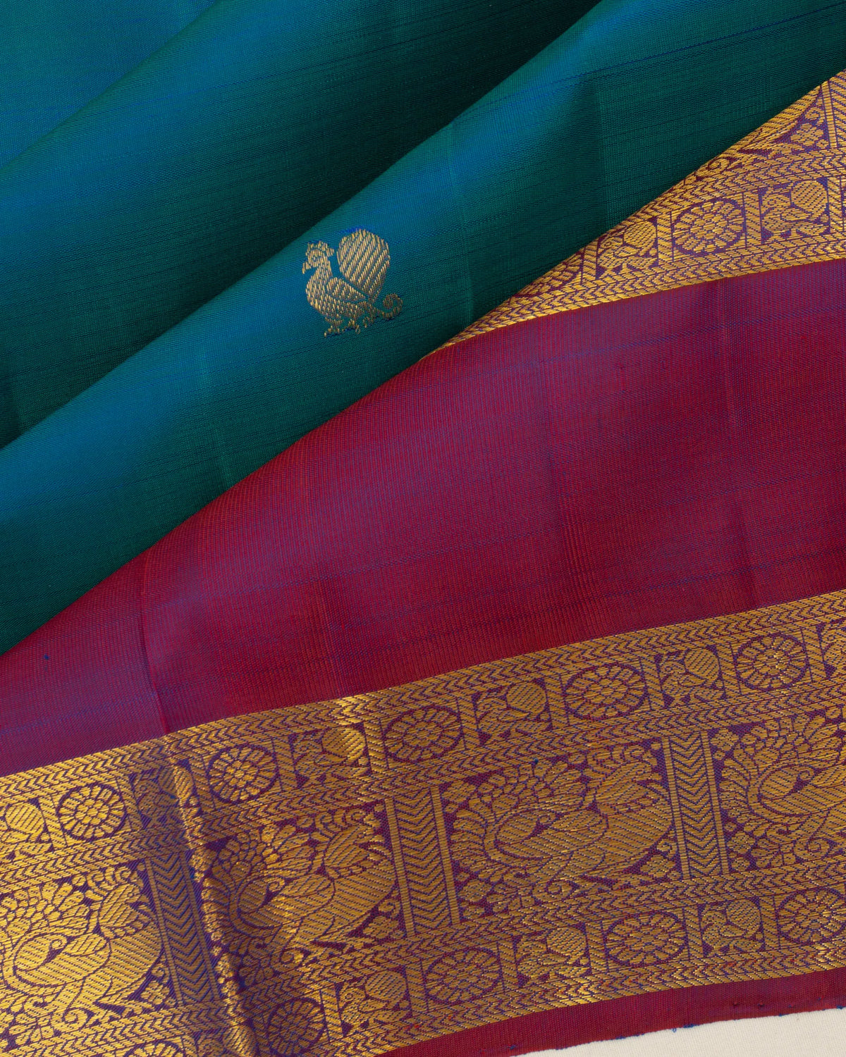 Taranga Kanchi Silk Butta Blue Saree