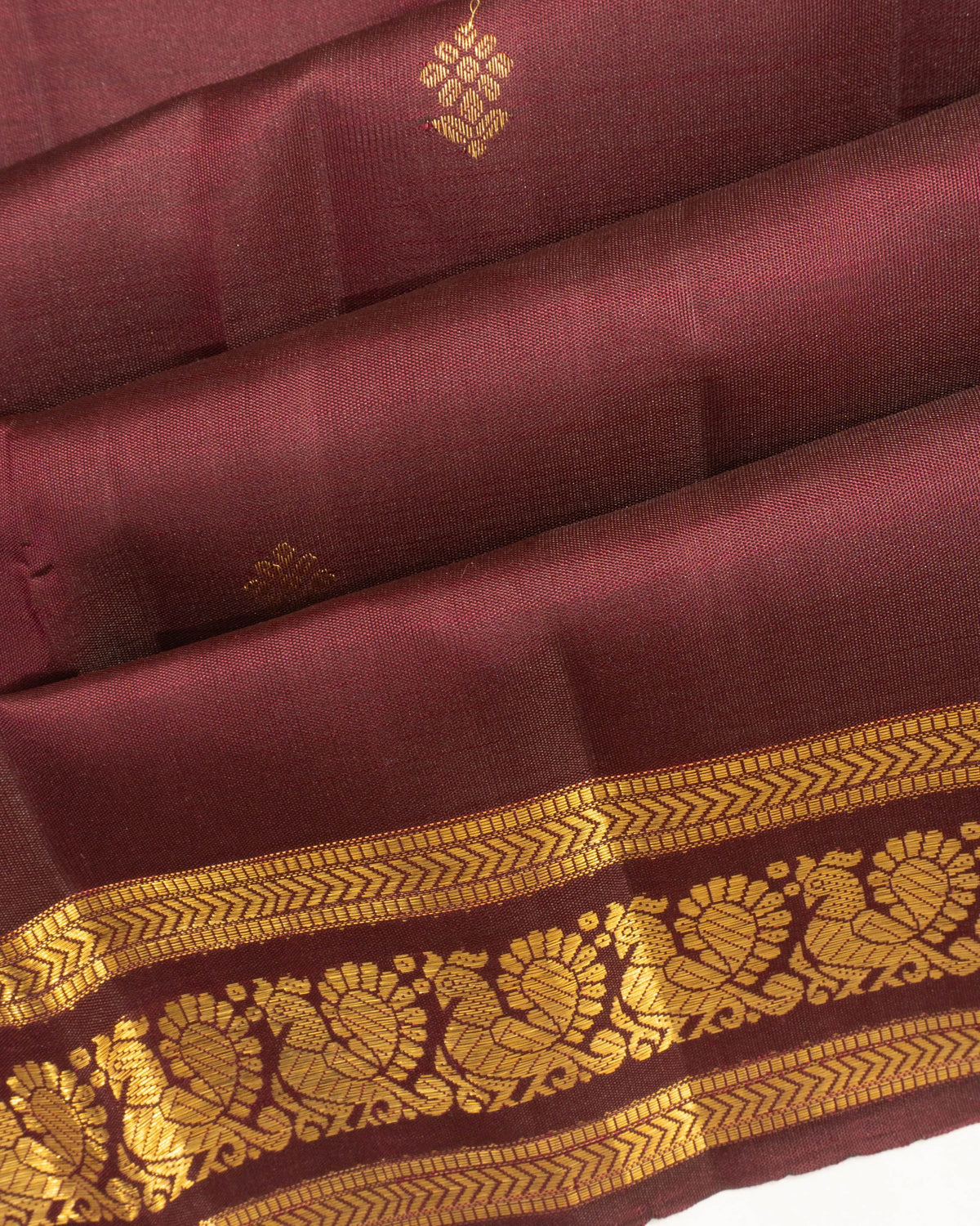 Taranga Kanchi Silk Butta Maroon Saree