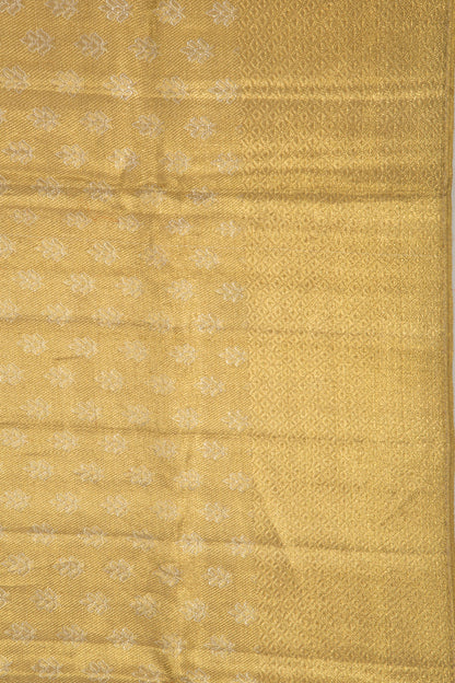 Kanchipuram Silk Tissue Brocade Gold Saree