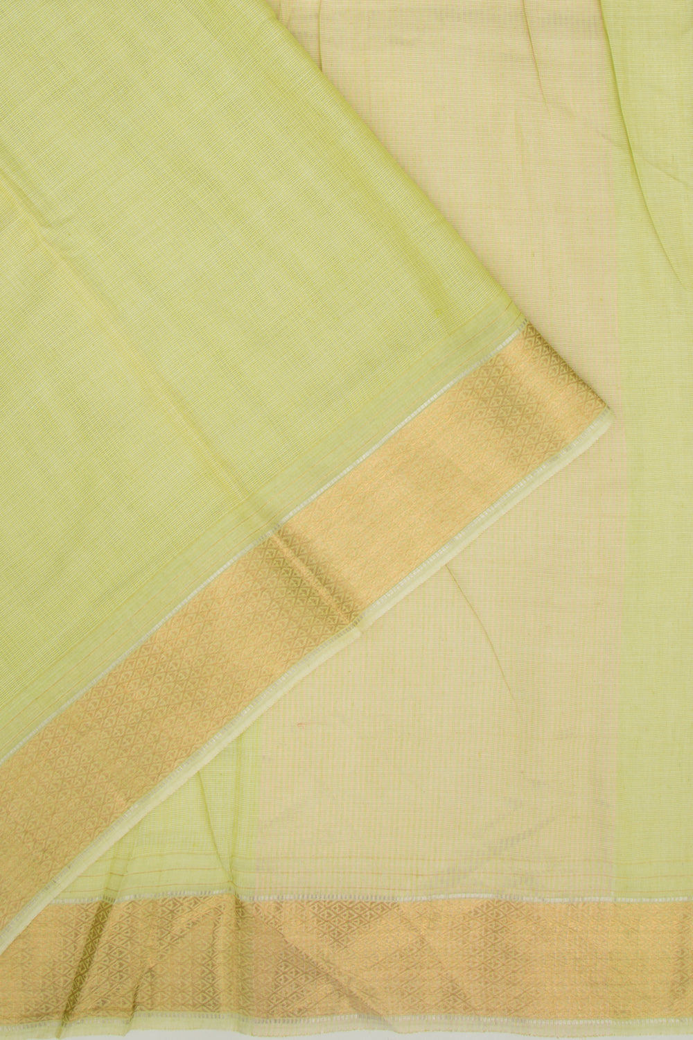 Soft Kota Silk Plain Pastel Green Saree