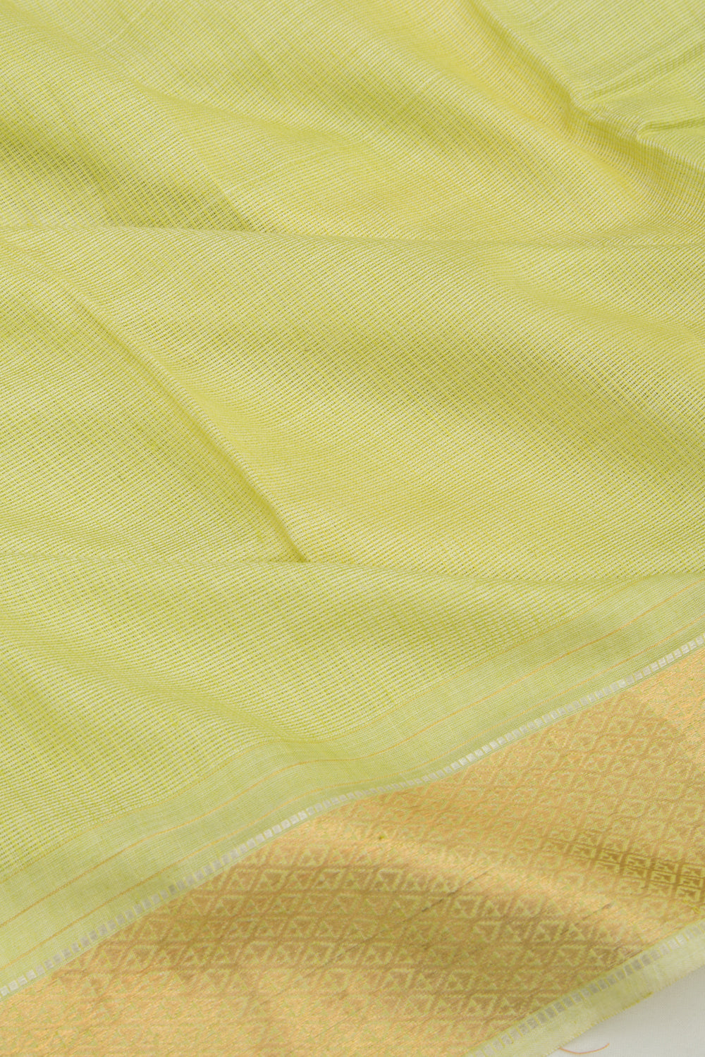 Soft Kota Silk Plain Pastel Green Saree
