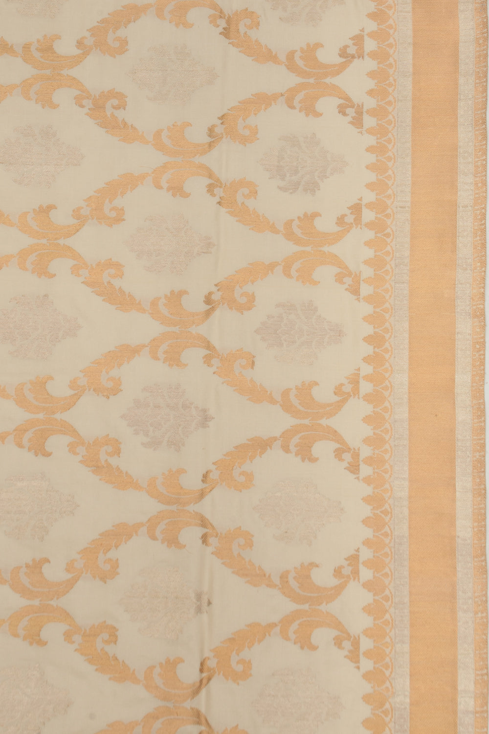 Banarasi Silk Kadwa Brocade Cream Saree