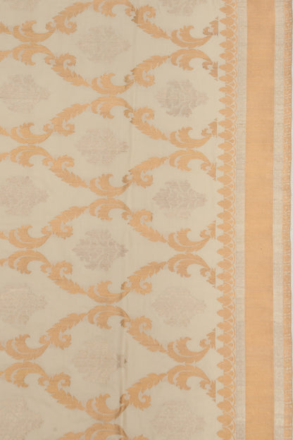 Banarasi Silk Kadwa Brocade Cream Saree