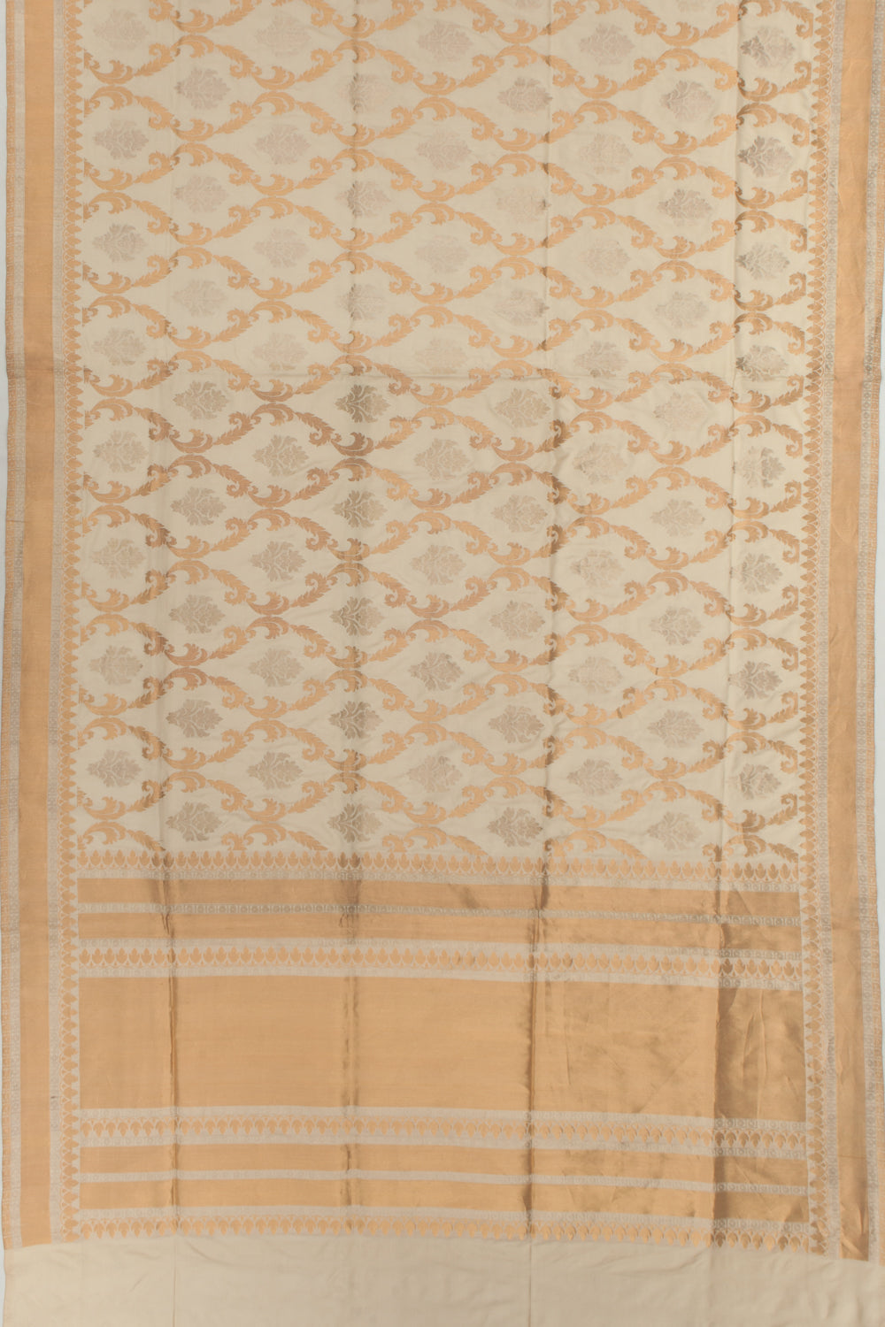 Banarasi Silk Kadwa Brocade Cream Saree