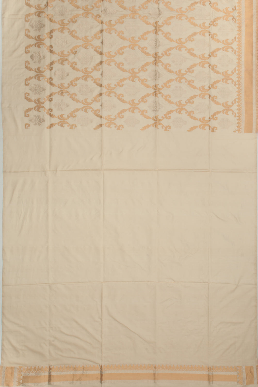 Banarasi Silk Kadwa Brocade Cream Saree