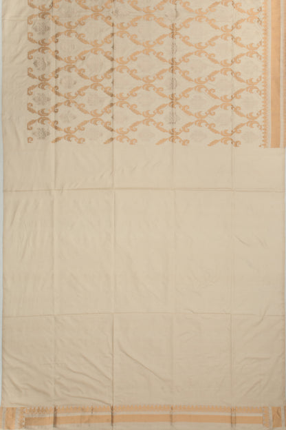 Banarasi Silk Kadwa Brocade Cream Saree