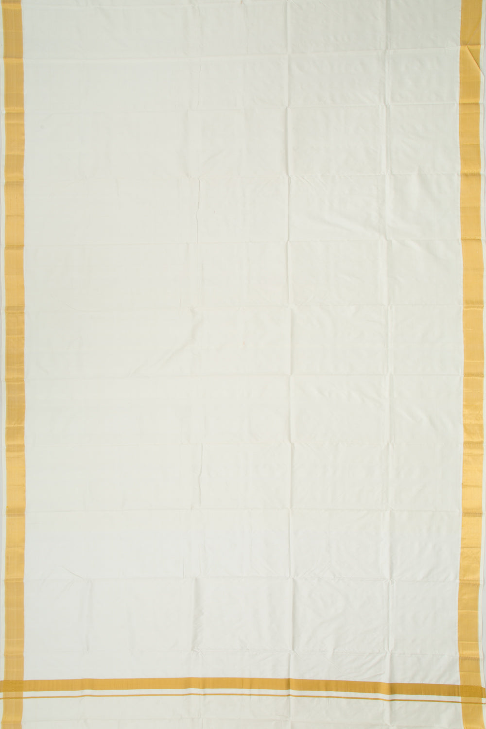 Kanchipuram Silk Plain White Dhoti 10X3 Muzham