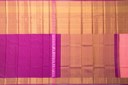 Kanchipuram Silk Brocade Pink Saree