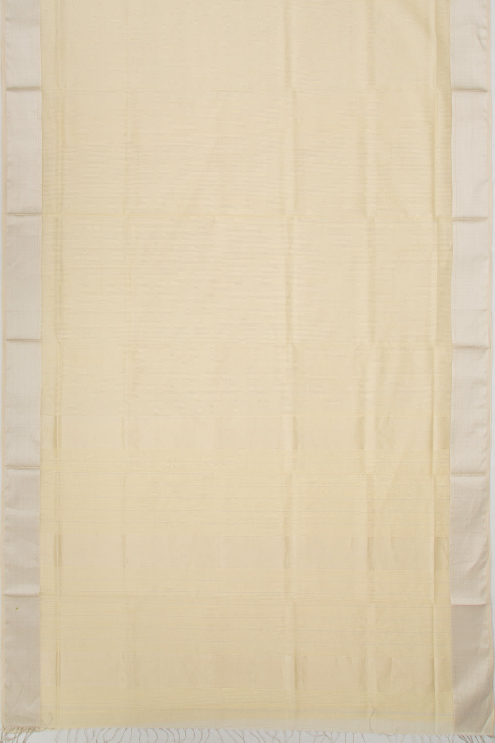 Maheshwari Cotton Checks Cream Saree