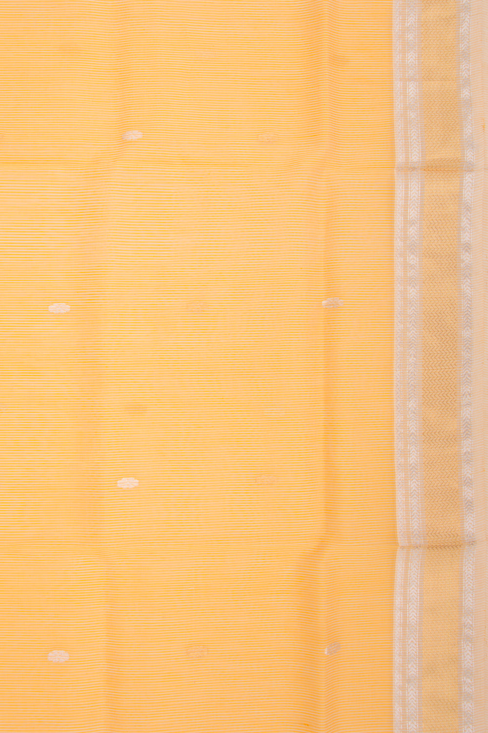 Maheshwari Cotton Butta Orange Saree
