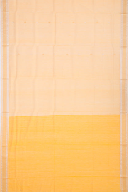 Maheshwari Cotton Butta Orange Saree