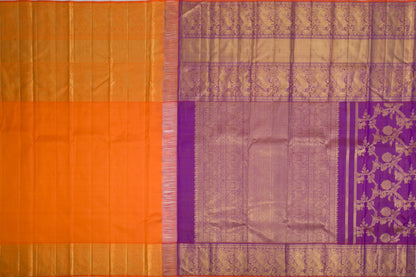Kanchipuram Silk Oosi Lines And Jaal Purple Saree/4732789_6.jpg