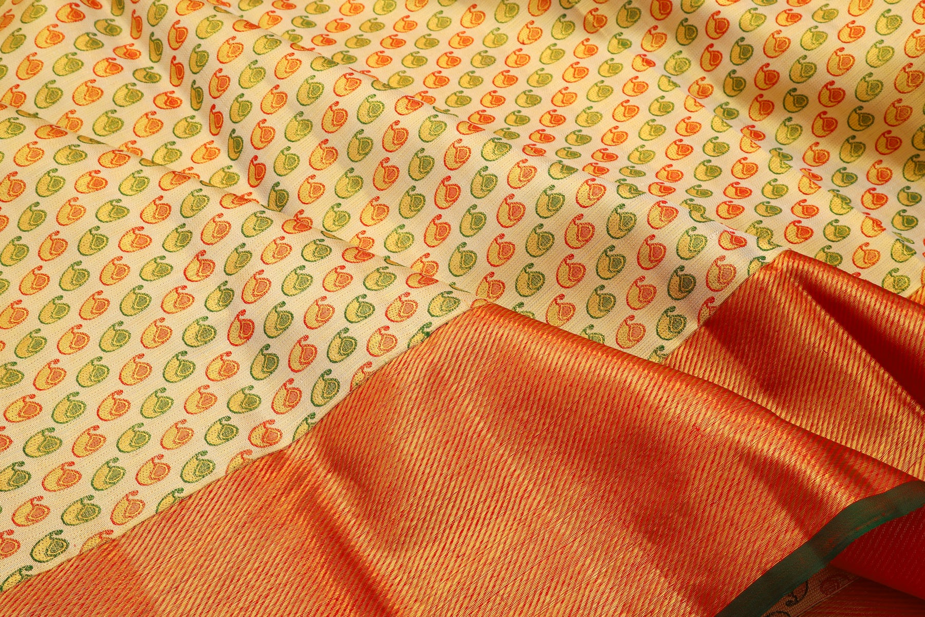 Kanchipuram Silk Tissue Gold Saree