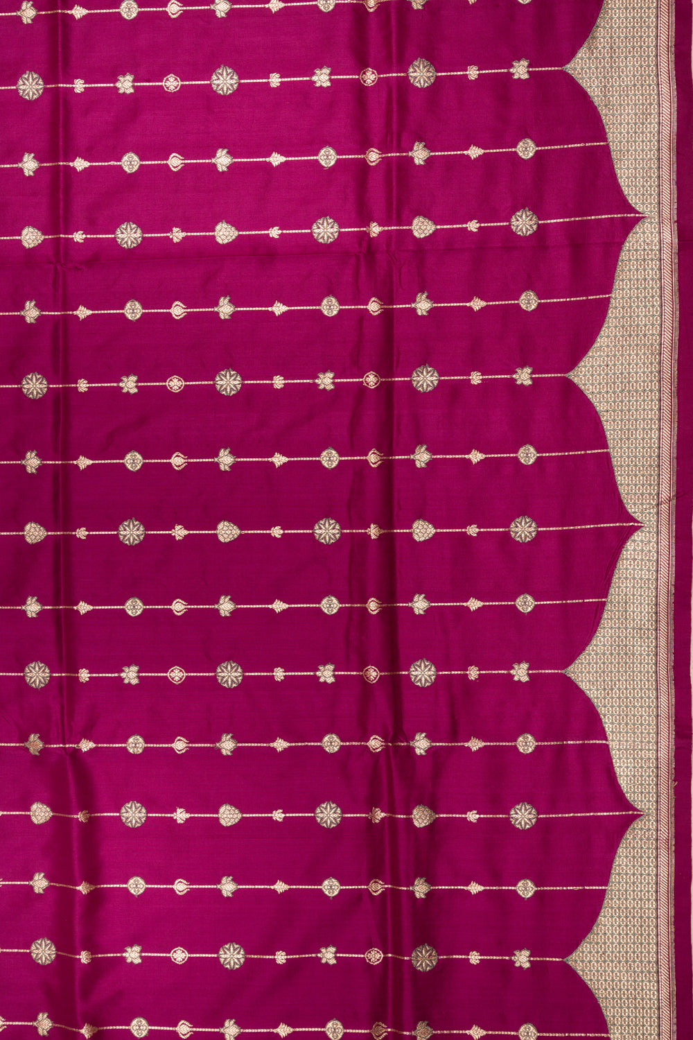 Banarasi Silk Kadwa Brocade Purple Saree