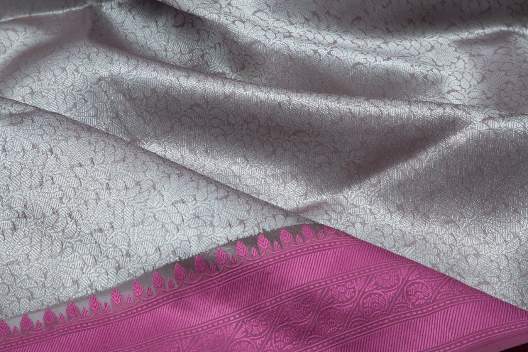 Banarasi Kora Organza Jaal Grey Saree 4896780