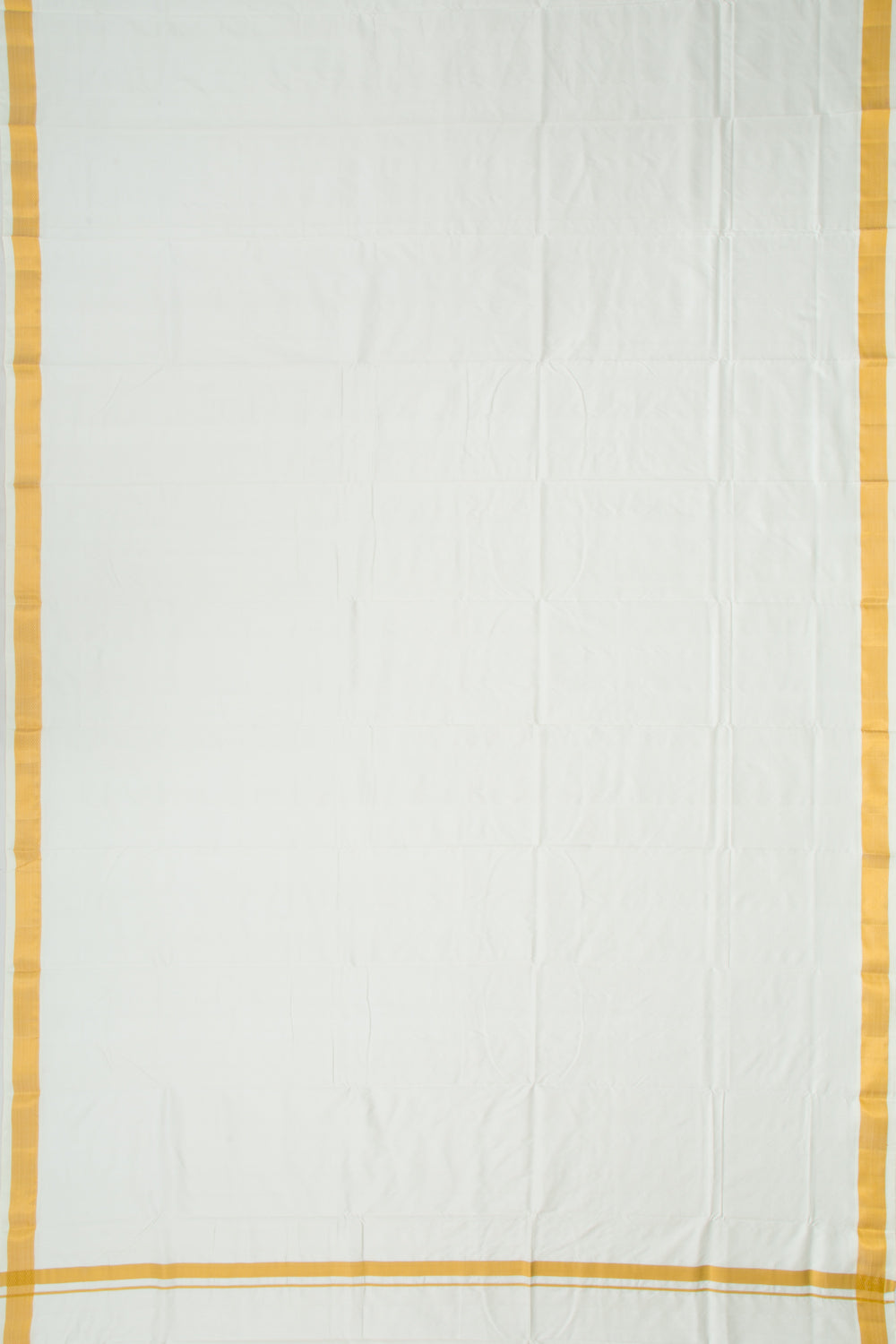 Kanchipuram Silk Plain White Dhoti 8X3 Muzham