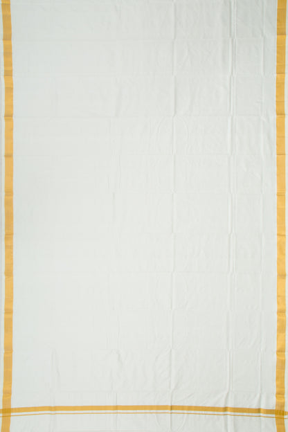 Kanchipuram Silk Plain White Dhoti 8X3 Muzham