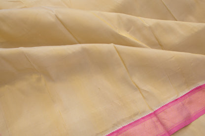 Kanchipuram Pure Silk Tissue Plain Gold Dhoti