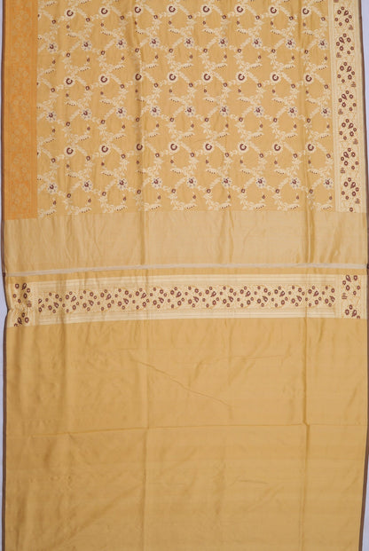 Banarasi Silk Kadwa Jaal Biege Saree