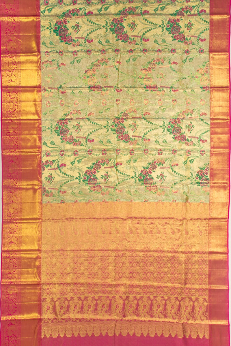 Taranga Kanchi Silk Tissue Gold Saree