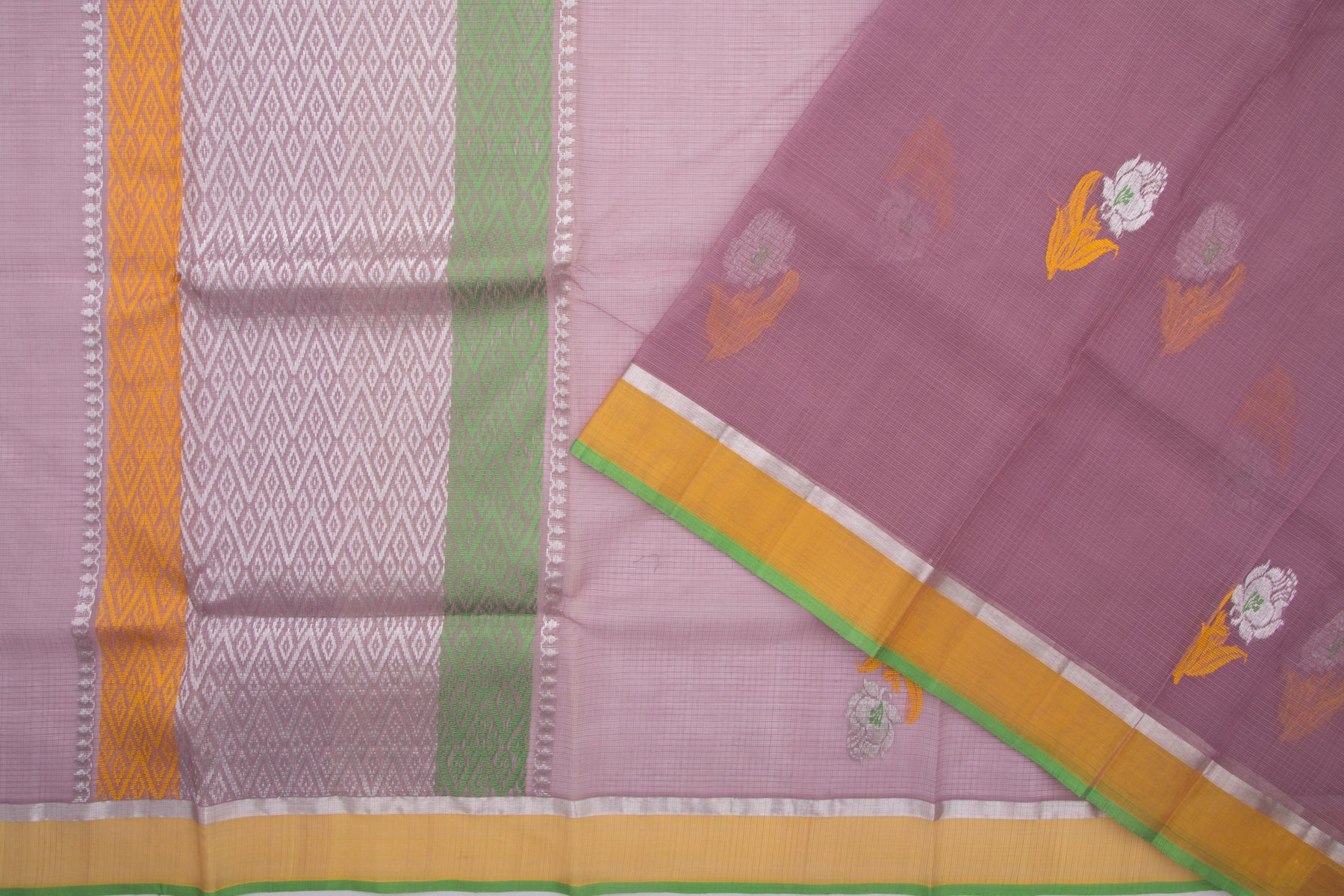 Kota Silk Butta Purple Saree