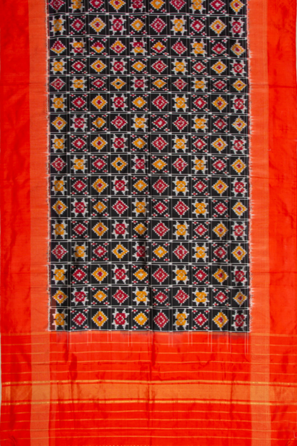 Pochampally Silk Ikat Black Dupatta