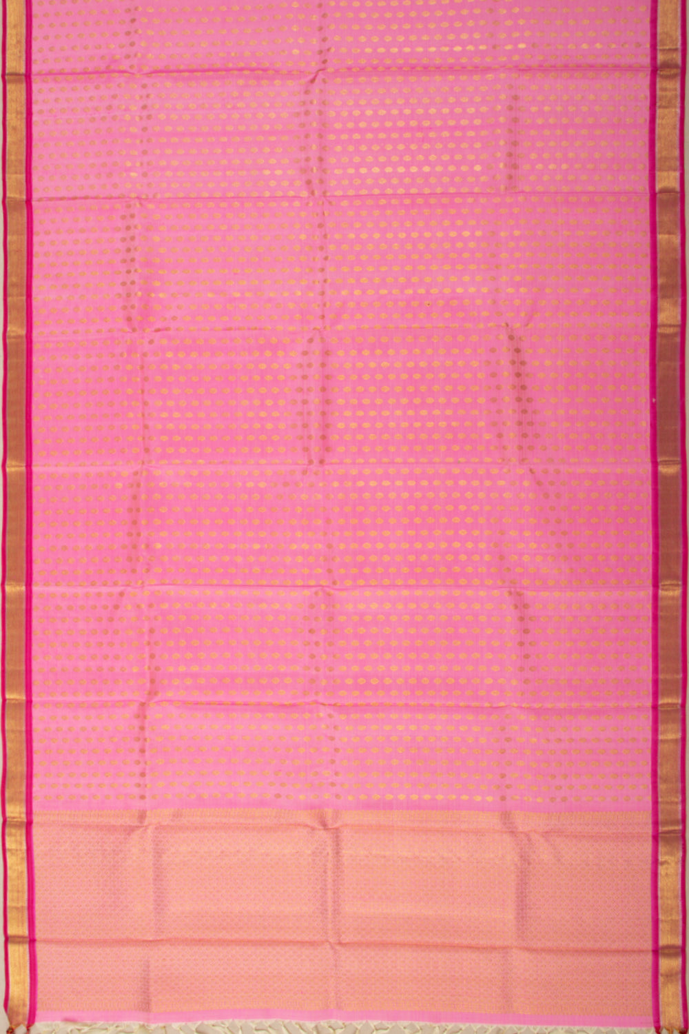 Kanchipuram Silk Brocade Pink Dupatta