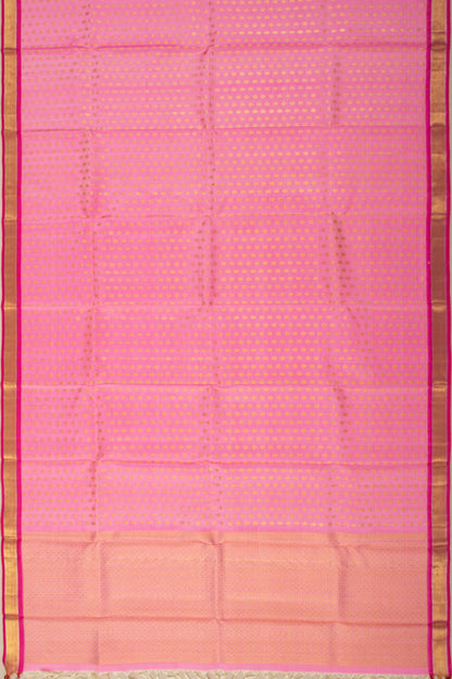 Kanchipuram Silk Brocade Pink Dupatta