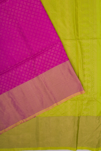 Coimbatore Soft Silk Brocade Pink Saree