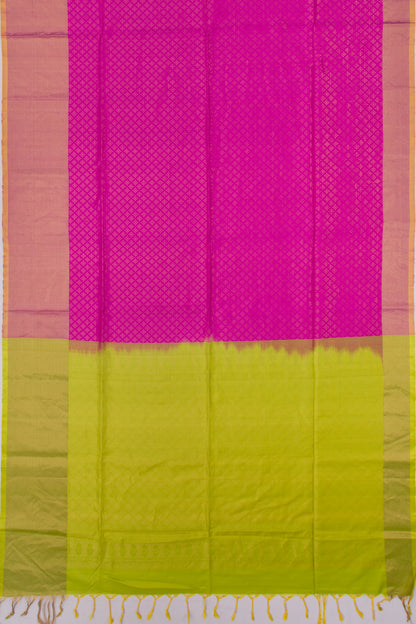 Coimbatore Soft Silk Brocade Pink Saree