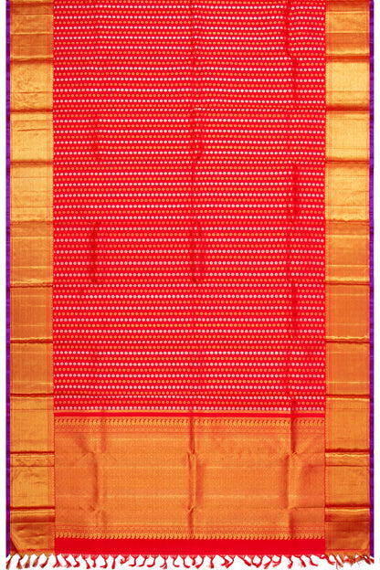 Kanchipuram Silk Brocade Red Dupatta