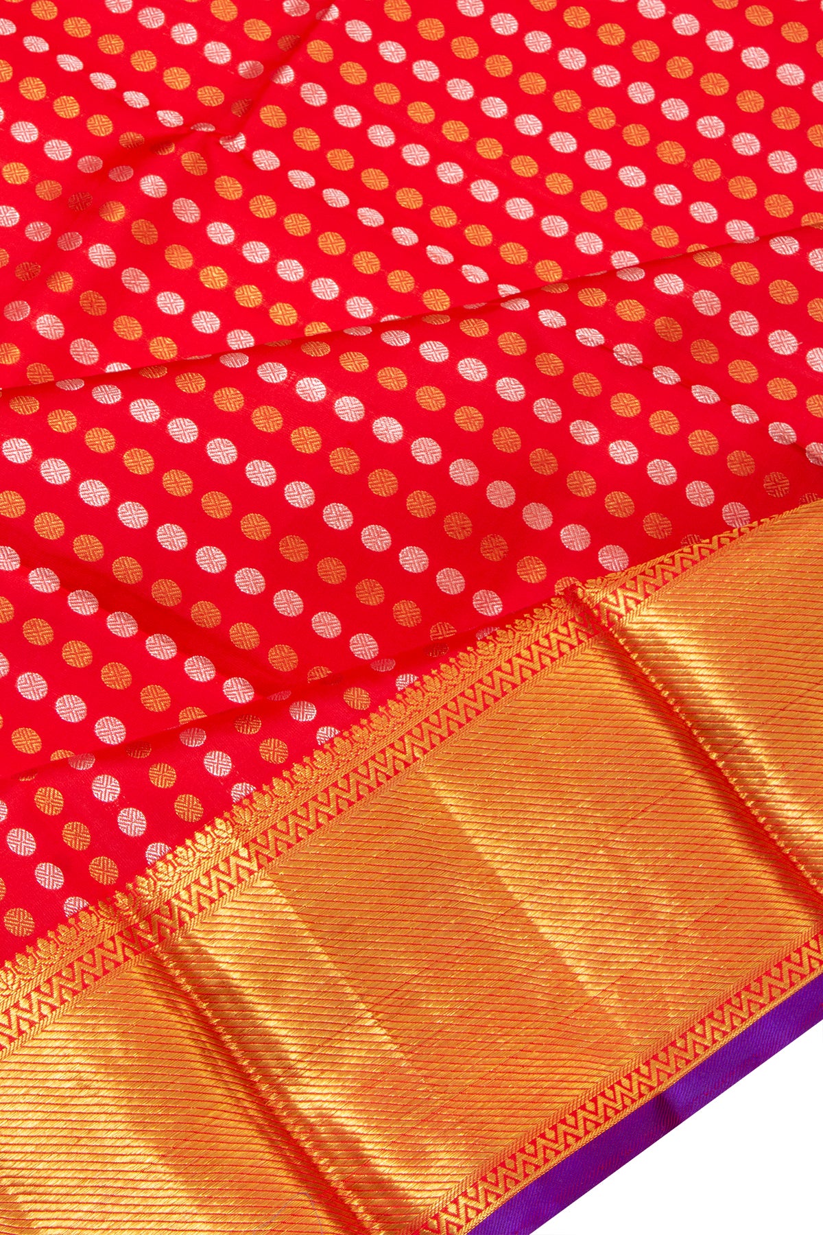 Kanchipuram Silk Brocade Red Dupatta
