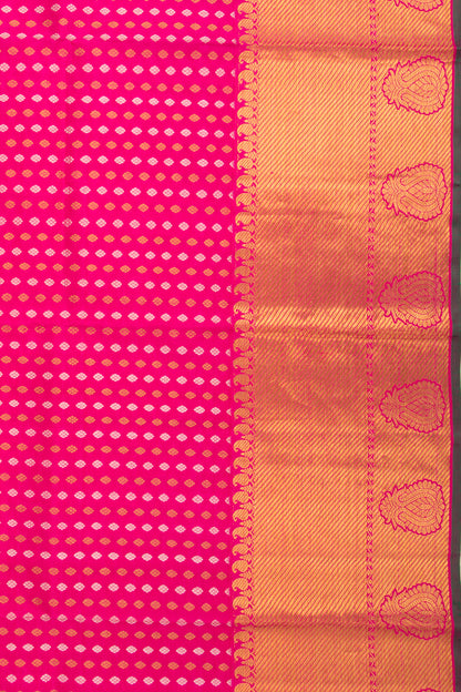 Kanchipuram Silk Brocade Pink Dupatta
