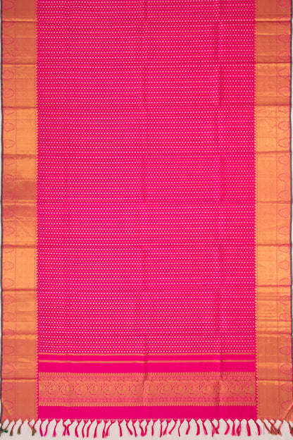 Kanchipuram Silk Brocade Pink Dupatta