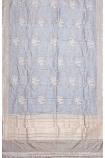 Banarasi Silk Tonchai And Butta Grey Dupatta