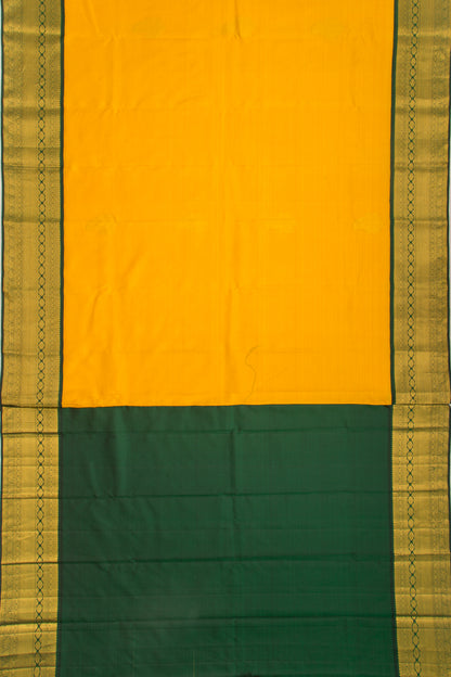 Kanchipuram Silk Butta Yellow Saree