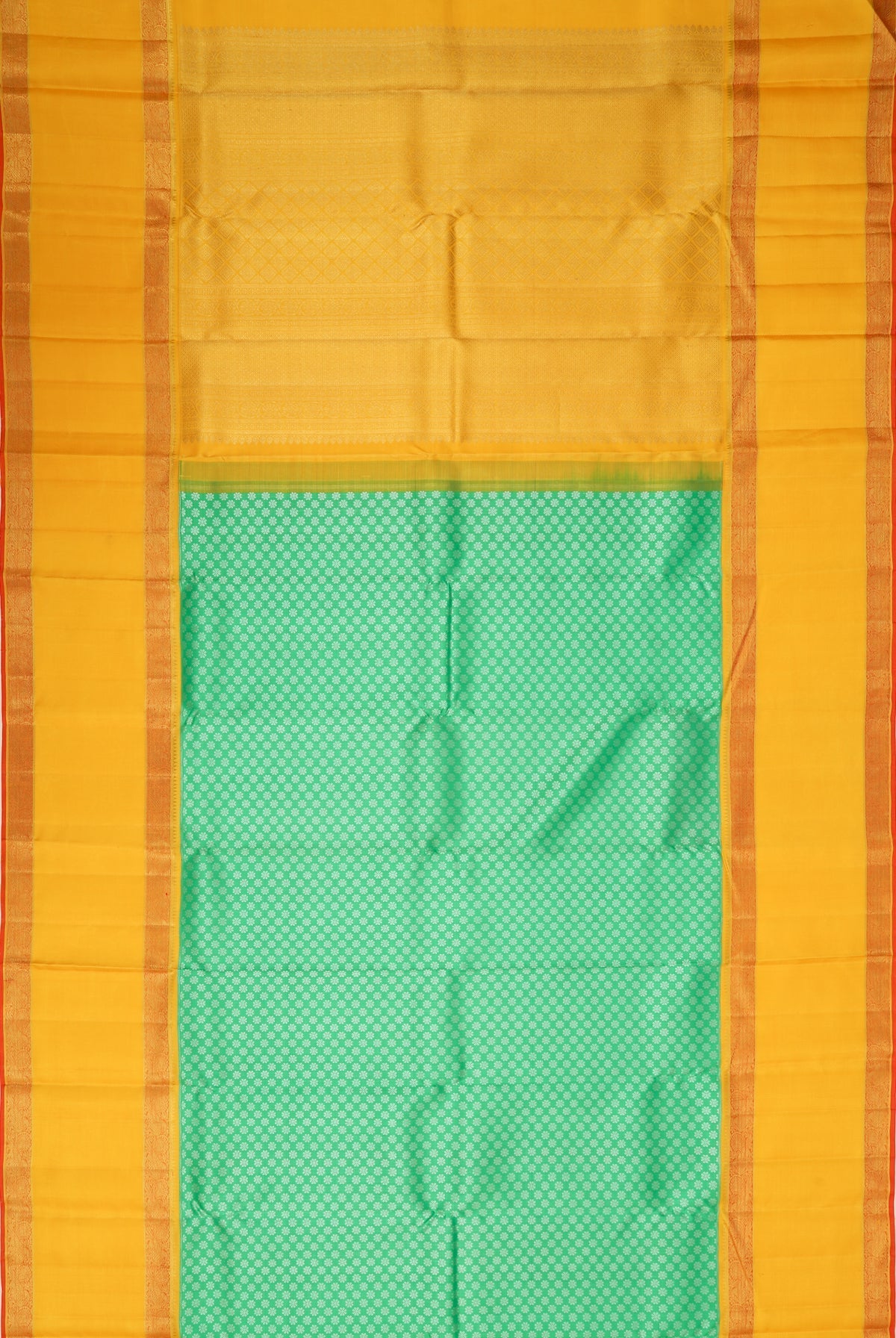 Kanchipuram Silk Brocade Green Saree