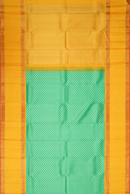 Kanchipuram Silk Brocade Green Saree