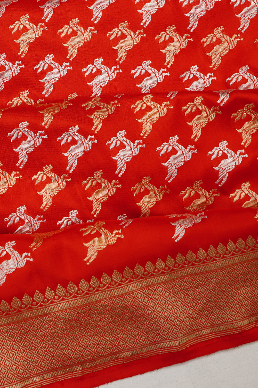 Banarasi Silk Butta Red Saree 4971687