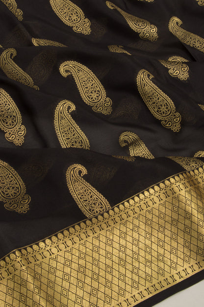Binny Silk Butta Black Saree