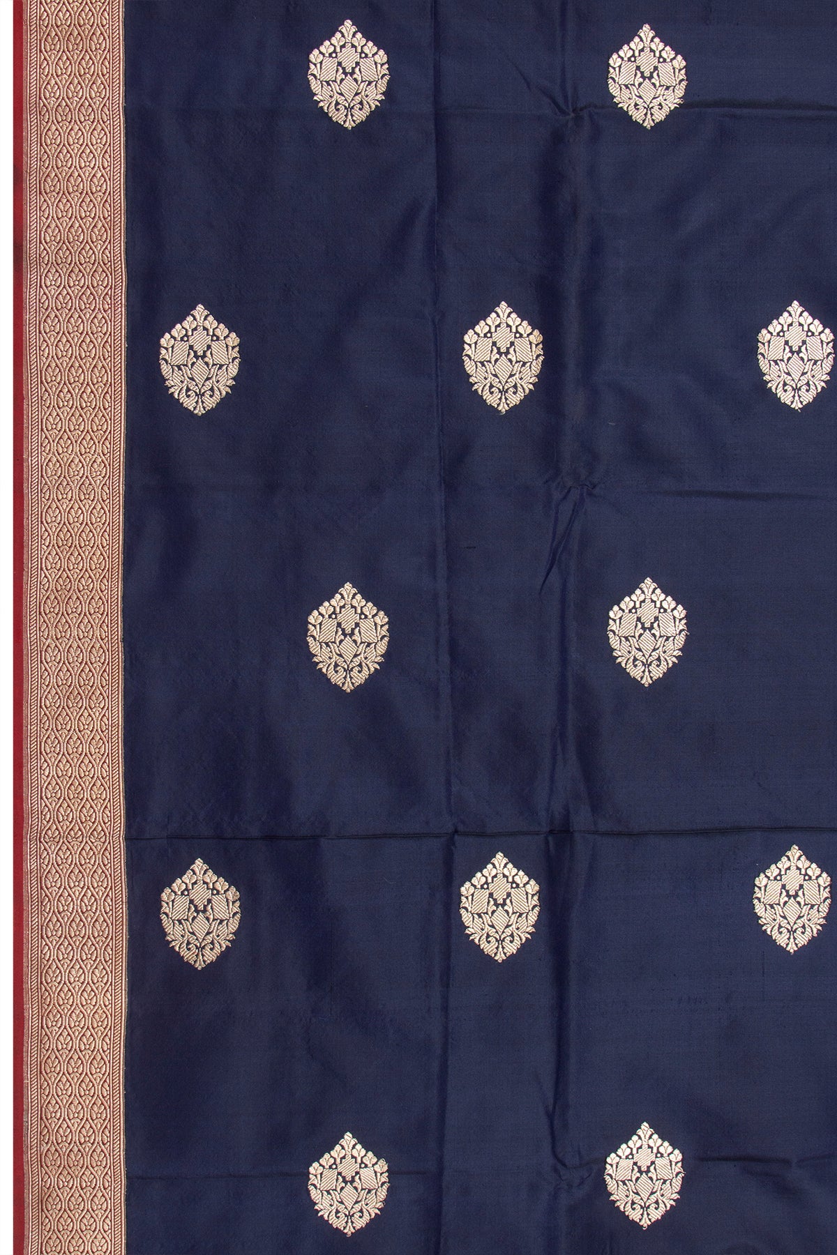 Banarasi Silk Butta Dark Blue Dupatta