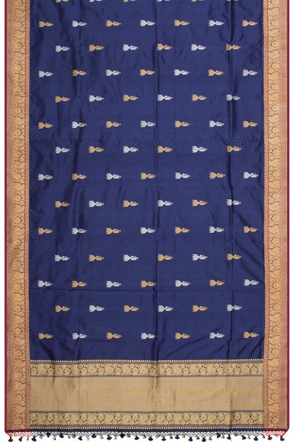 Banarasi Silk Butta Blue Dupatta