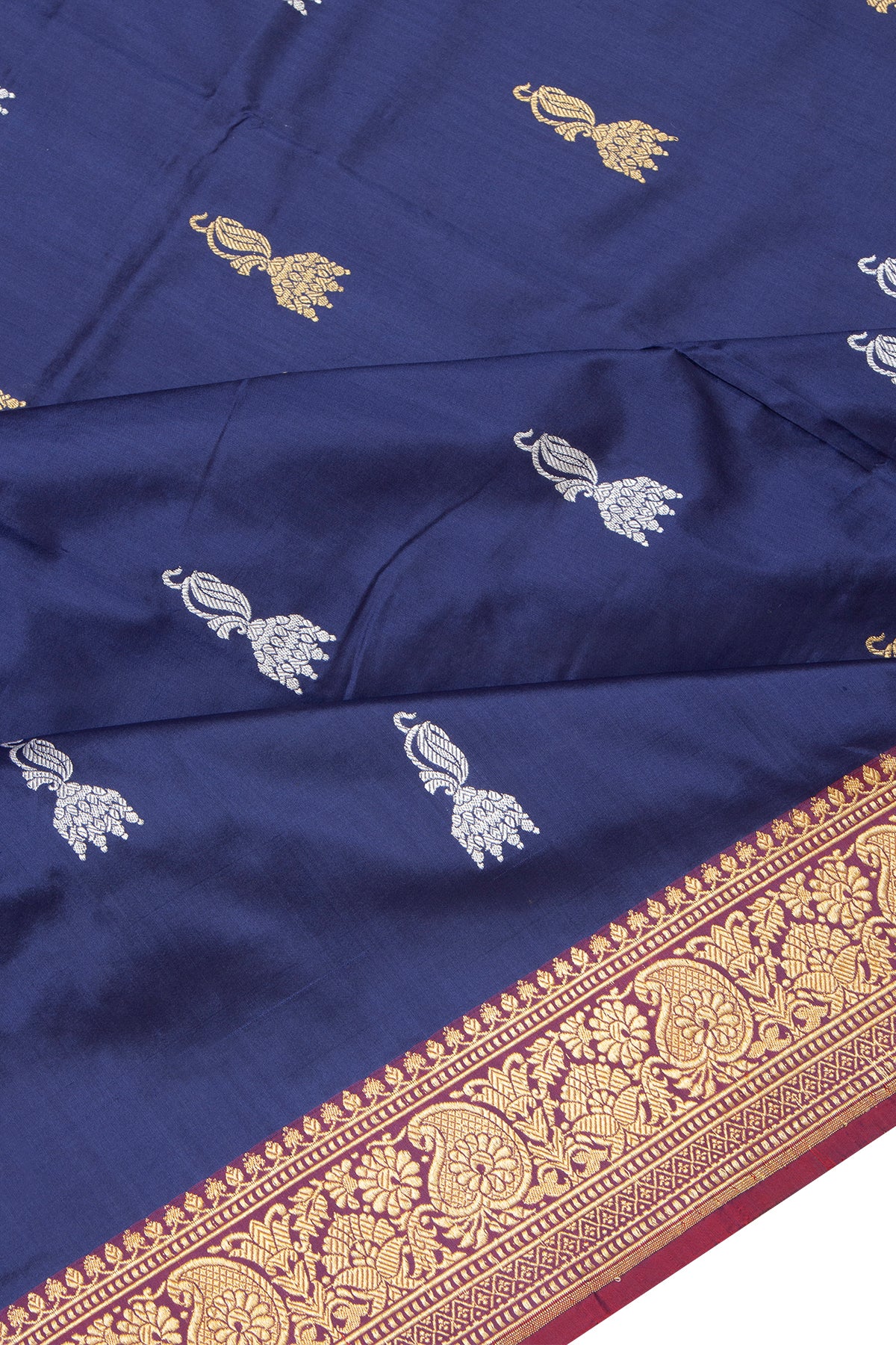 Banarasi Silk Butta Blue Dupatta