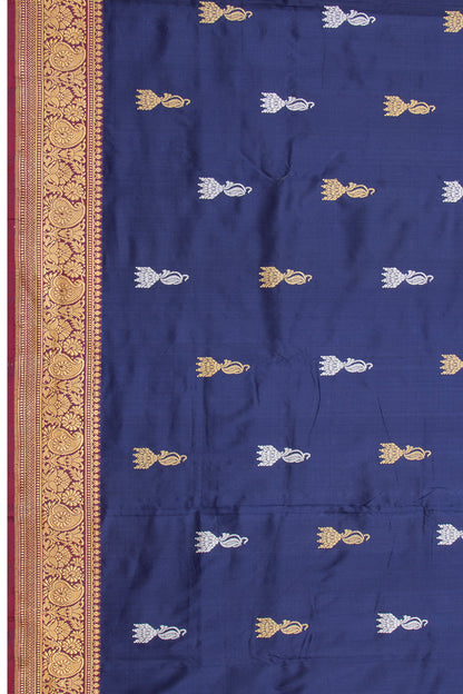 Banarasi Silk Butta Blue Dupatta