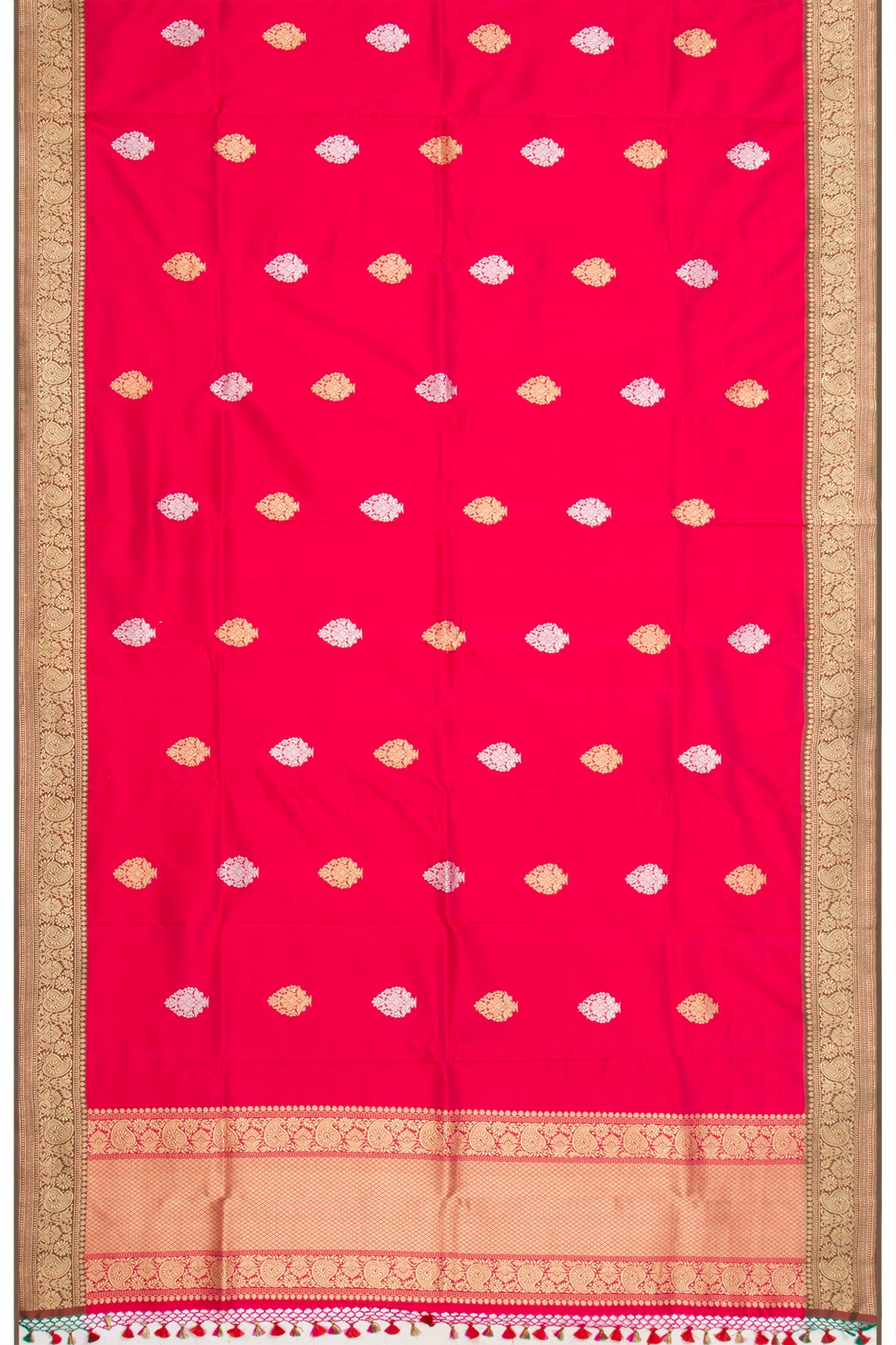 Banarasi Silk Butta Red Dupatta