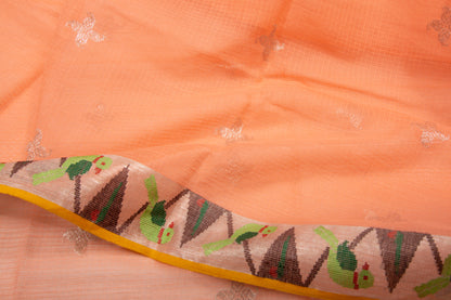 Kota Silk Butta Pastel Orange Saree
