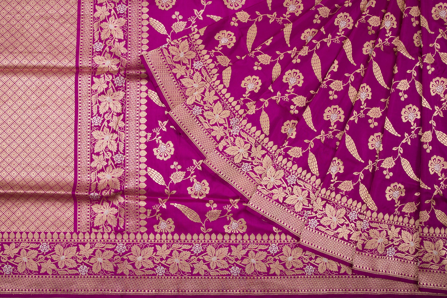 Banarasi Silk Kadwa Jaal Purple Saree/5016446_2.jpg