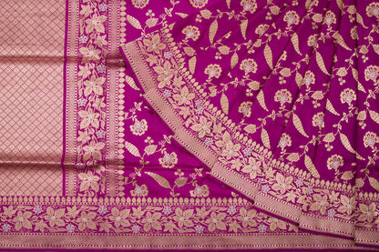 Banarasi Silk Kadwa Jaal Purple Saree/5016446_2.jpg