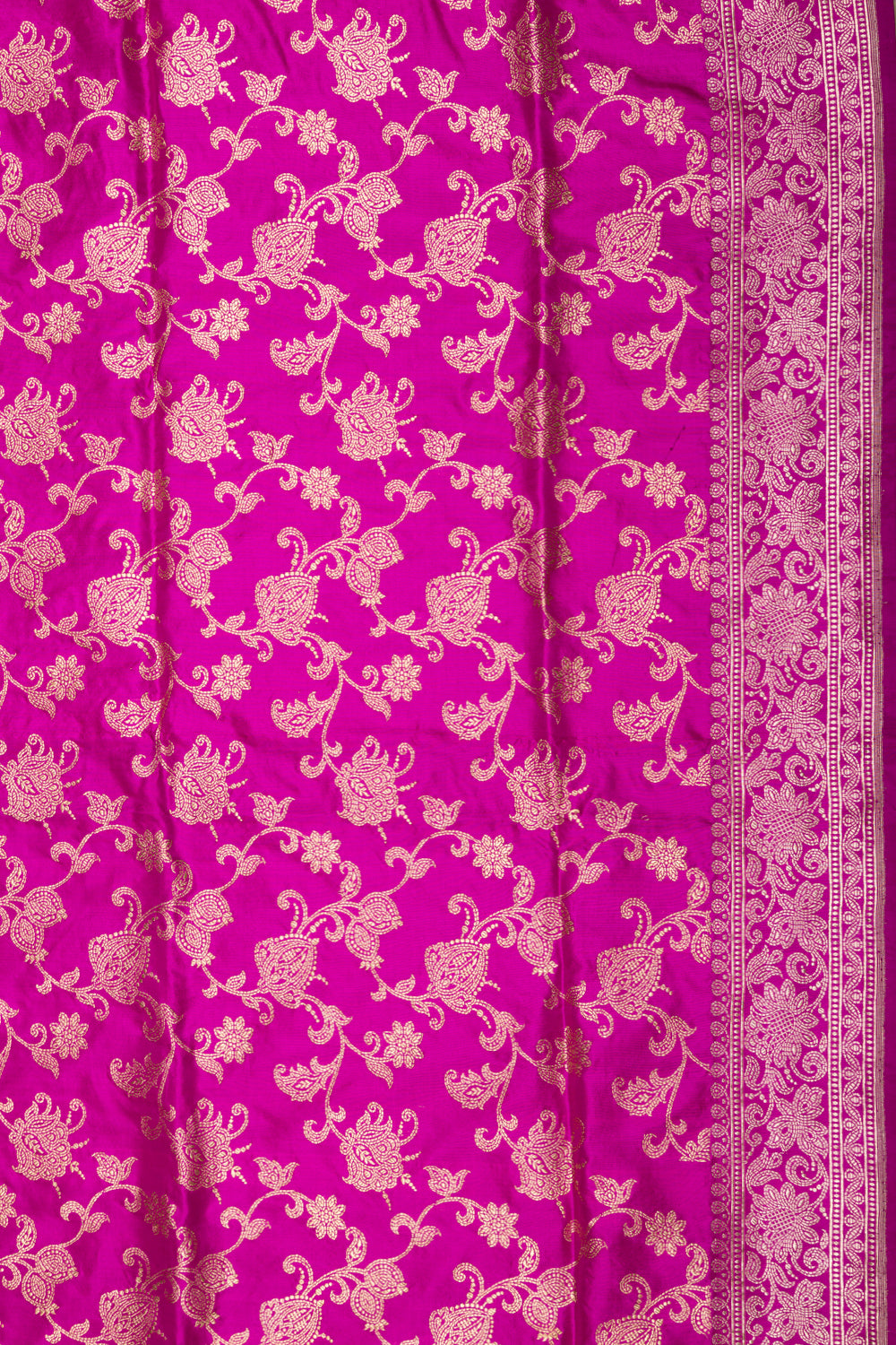 Banarasi Silk Kadwa Jaal Purple Saree