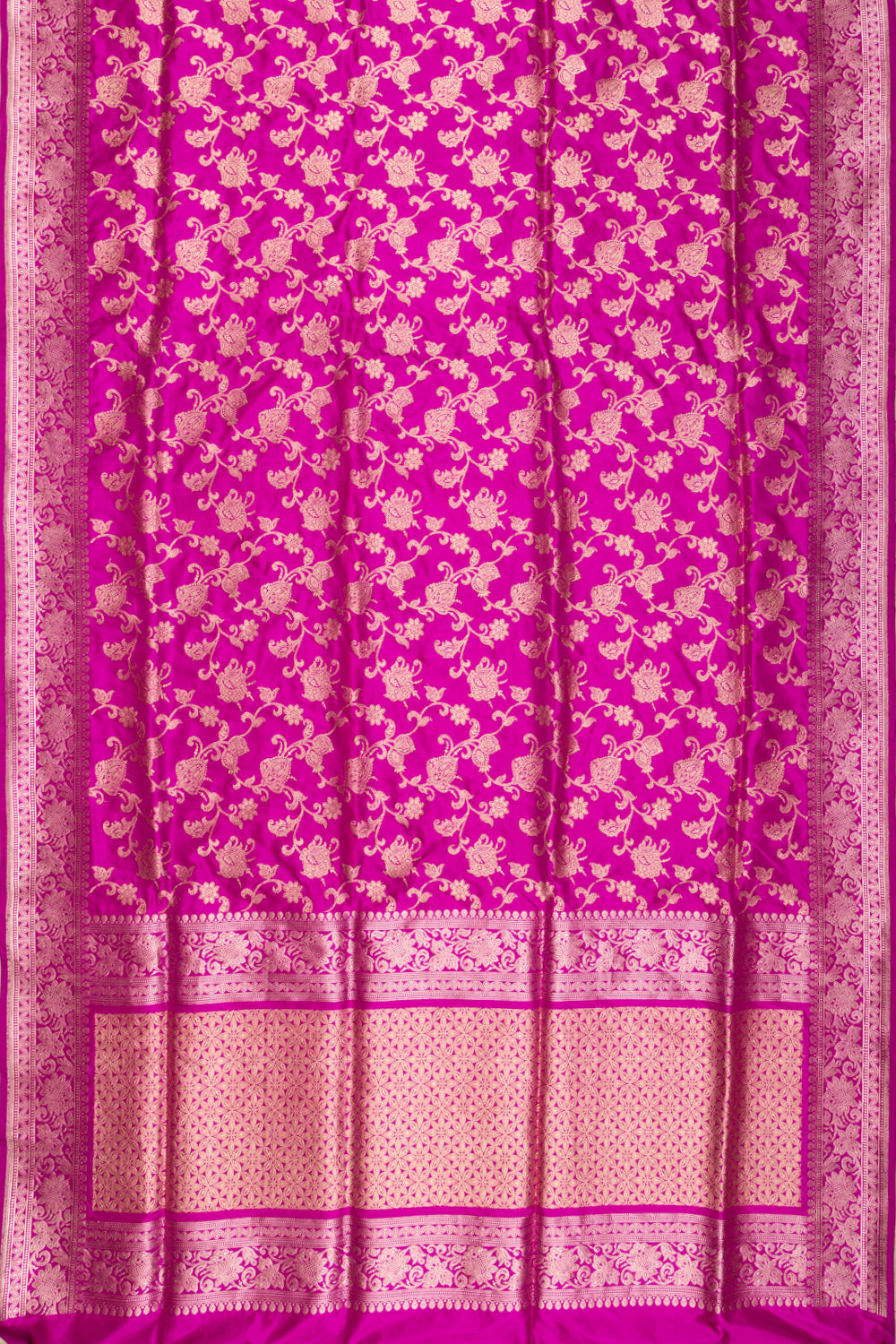 Banarasi Silk Kadwa Jaal Purple Saree